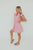 What A Vision Ruffle Sleeve Dress - Pink