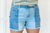 At The Festival Contrast Denim Shorts